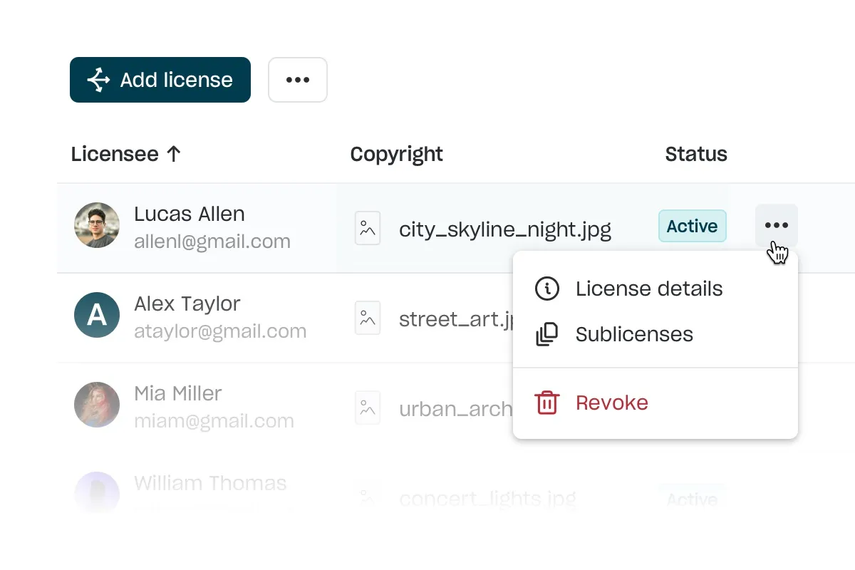 Manage all your licenses from one place