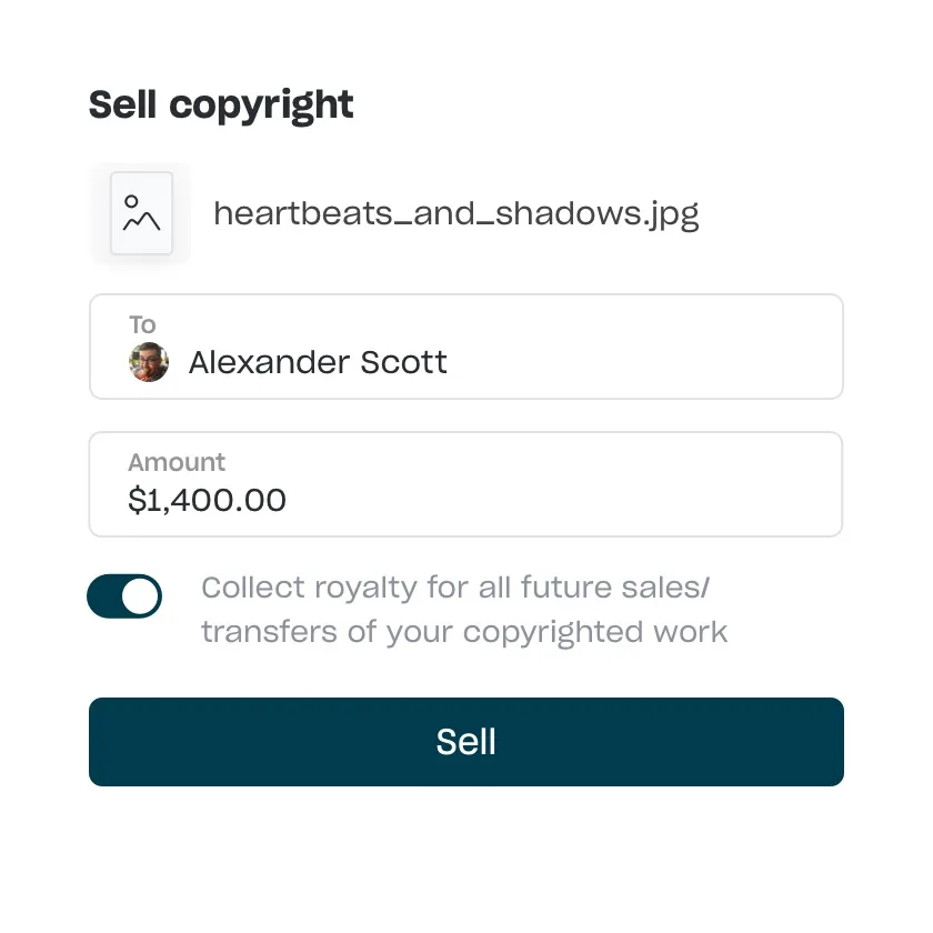 Selling your copyright