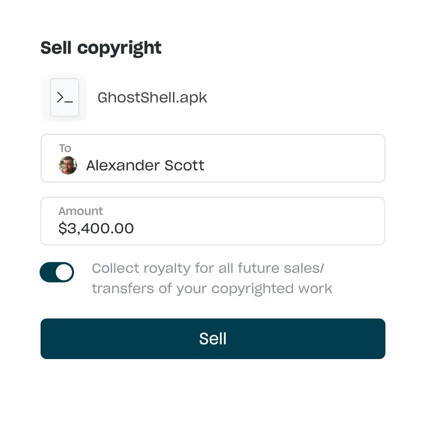Selling your copyright