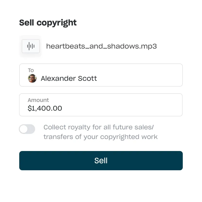 Selling your copyright