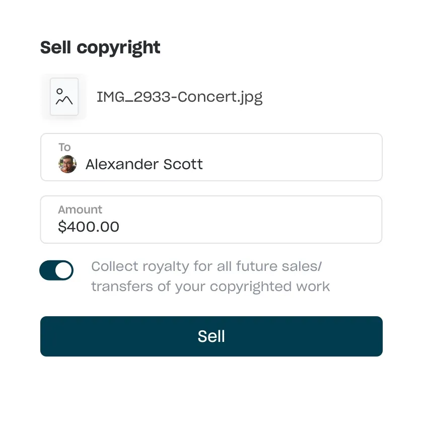Selling your copyright