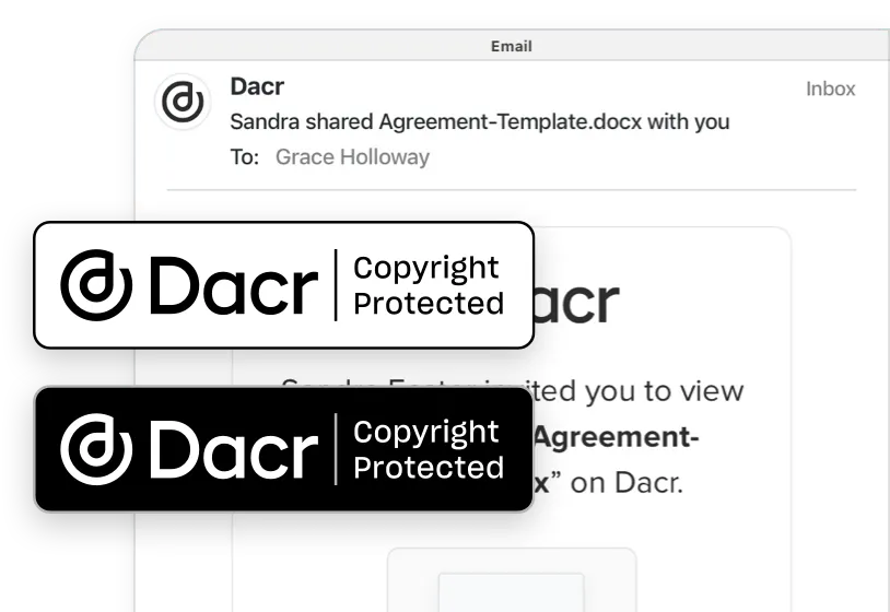Securely share your copyrights with other people