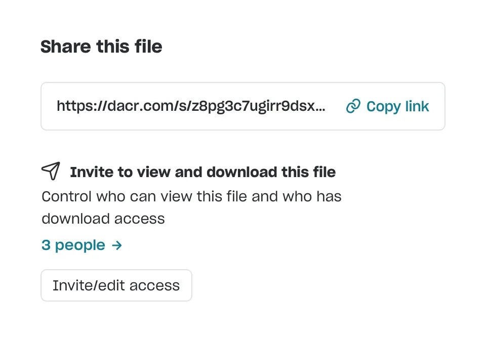 Easily & securely share your copyrights with others